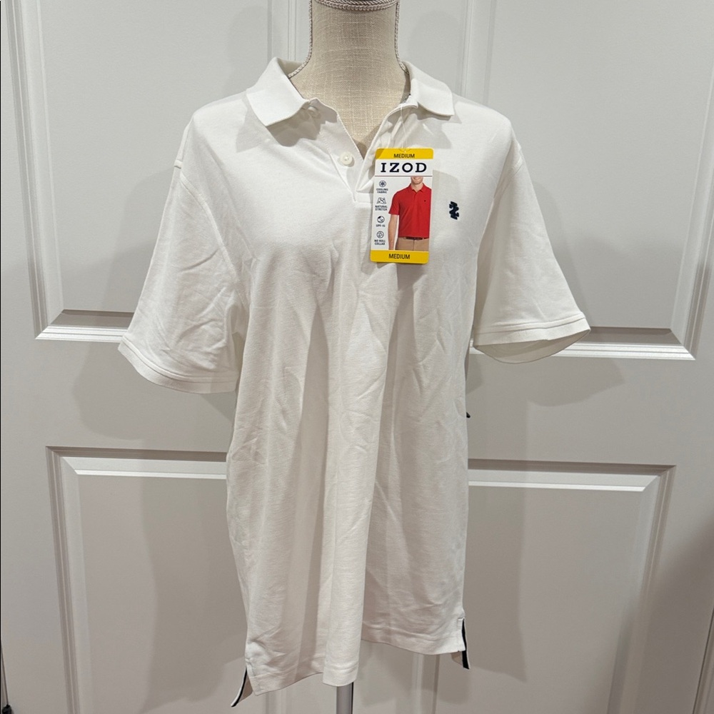 IZOD Men's Classic White Polo Shirt